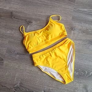 Bright Yellow Sporty Bikini